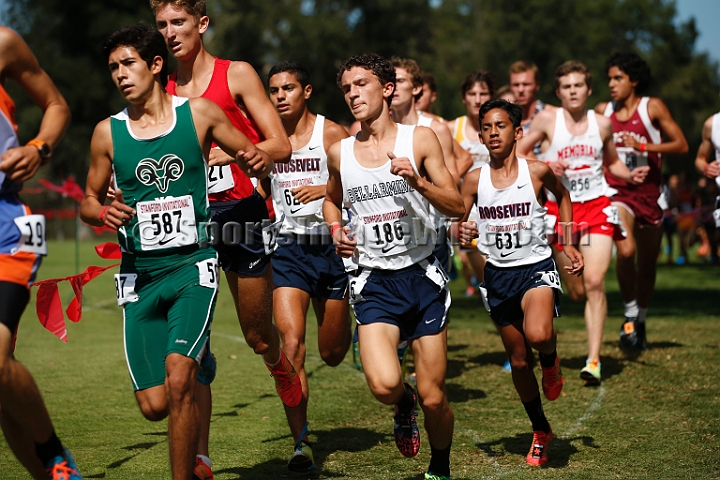 2014StanfordSeededBoys-376.JPG - Seeded boys race at the Stanford Invitational, September 27, Stanford Golf Course, Stanford, California.